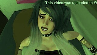 Pov sex with goth chick at party, oh wow!