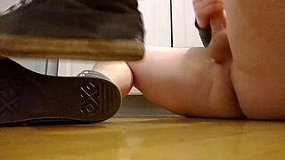 feeling intense orgasms while wearing converse sneakers and masturbating with penis