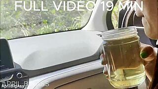 Babes, check out today's sheer car piss video?
