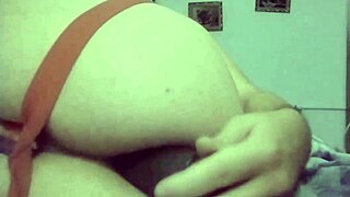 Bear Cub Fucks Himself With Fat Black Dildo