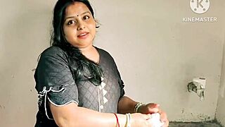 Desi wife gets hardcore fucked by neighbor boys in kitchen with deepthroat and ass action