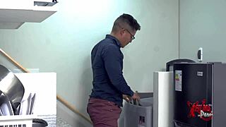 boss with big tits meets her servant