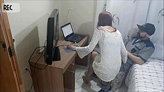 I watch redhead get cum on ass in uniform