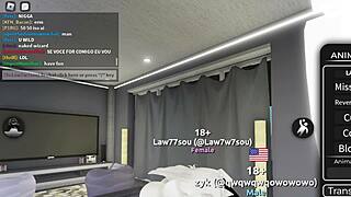 i'm fucking this cute 18+ kitty slut doggystyle in a roblox condo, rough and intense