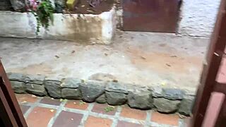 Fucking the Neighbor in Doggystyle While Her Husband Works