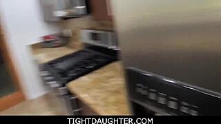 Asian Stepdaughter Ember Snow Loves Stepfather's Big Dick