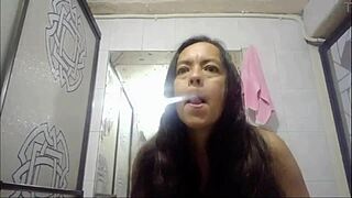 Watch this babe tease with her wet pussy and ripped clothes?