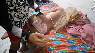 Teen Blonde Gets Anal Fucked Sideways With Sex Toy Deeply