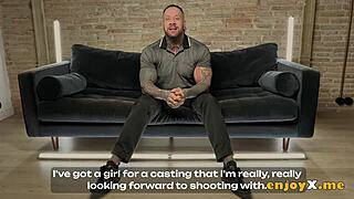 Hey, inked dark haired cutie rides cowgirl, gets her pussy eaten and squirts 😍