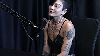 caroleta roots reveals her hardcore fetish scene in sheer red lingerie