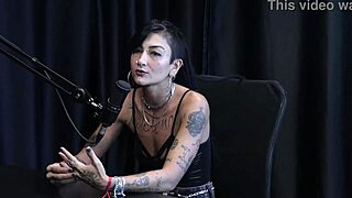 caroleta roots reveals her hardcore fetish scene in sheer red lingerie