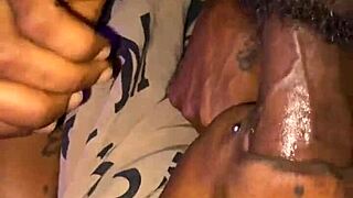 Milf Fills Her Mouth With Big Black Cock