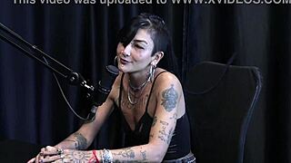 caroleta roots reveals her hardcore fetish scene in sheer red lingerie