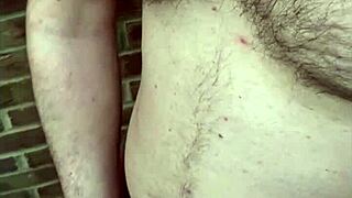 outdoor masturbation with dildo leading to squirting orgasms