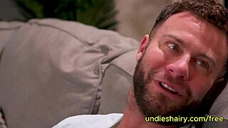 natural busty teen 18+ with nice hairy pussy sucking huge dick and fuck it hard on the couch seth gamble