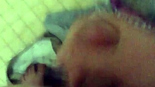 Guy jerks off before shower