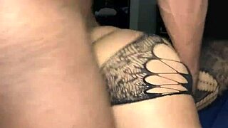 thick curly lightskin bounces fat ass on big black cock