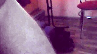 German slut in pantyhose gets fingered and cum sprayed