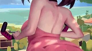 pokemon marnie hentai with wild dildo action