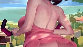 pokemon marnie hentai with wild dildo action