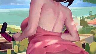 pokemon marnie hentai with wild dildo action