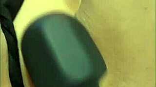 Hot Mexican wife fucks her ass with dildo while riding husband.