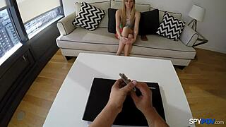 SPY POV catches HOLLIE MACK getting FUCKED well in teen porn