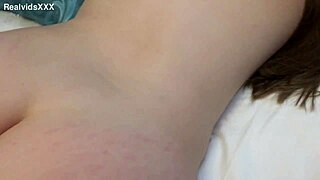 Wife relaxes as husband fingers her tight asshole in amateur session