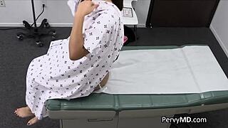 Latina teen bends over for doctor's hard doggystyle in hospital.