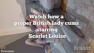 Watch Scarlet Louise, a proper British lady, reach orgasm