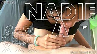 Nadia's First Sloppy Blowjob And Fuck With Cam! 😍