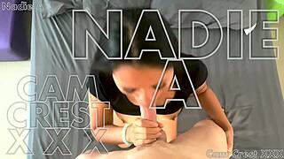 Nadia's First Sloppy Blowjob And Fuck With Cam! 😍