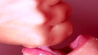 Japanese step sister gives uncensored blowjob and swallows cum close up