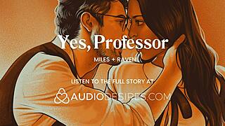 Naughty student seduces professor after class for intense domination play. Teacher forces hard climax on his desk
