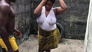 Real outdoor naija homemade porn in lingerie