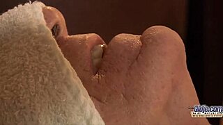 Young Blonde Gives Relaxing Massage To Elderly Man