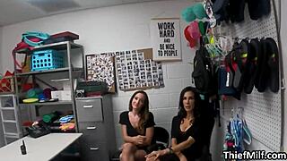 threesome backroom oral with busty amateurs