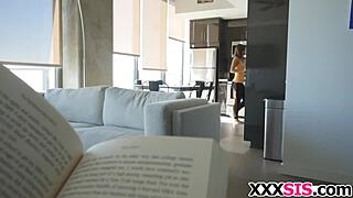 Teaching petite stepsis demi lopez to suck his big cock