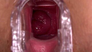 Horny Amateur with Shaved Pussy Cumming Hard