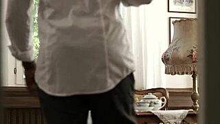 Babe Receives Intense Interracial Cumshot