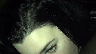 amateur 19yr old spanish girl subtly deepthroats big black cock in hood.