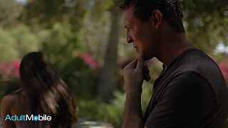 petite abbie maley and pierce paris fuck wildly in nature, bent over for face fucking and blowjobs