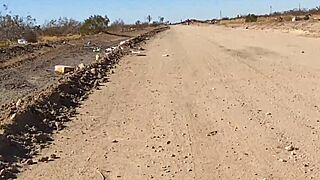 Public sex on Valentines day gets caught with cum on ass