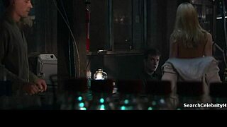 Watch Sunny Mabrey topless in Species III, showing off her big tits.