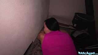 Milf bends over for fat cock in outdoor garden shed.