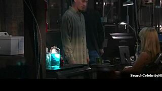 Watch Sunny Mabrey topless in Species III, showing off her big tits.