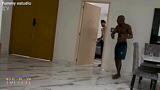 Jhay killer approaches hot colombian in street, takes her to apt for bath and double anal gangbang.