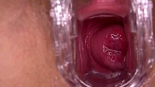 Horny Amateur with Shaved Pussy Cumming Hard