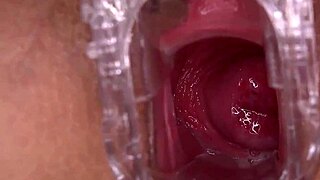 Horny Amateur with Shaved Pussy Cumming Hard