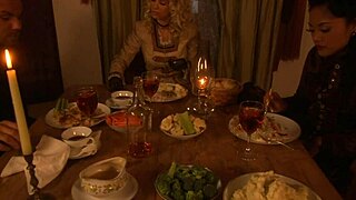 Brooke ballentyne still has her riding chaps on as she gets creampied sqf